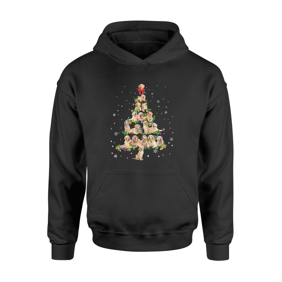 Golden Retriever Christmas Tree X-Mas Gift Sweatshirt – Standard Hoodie