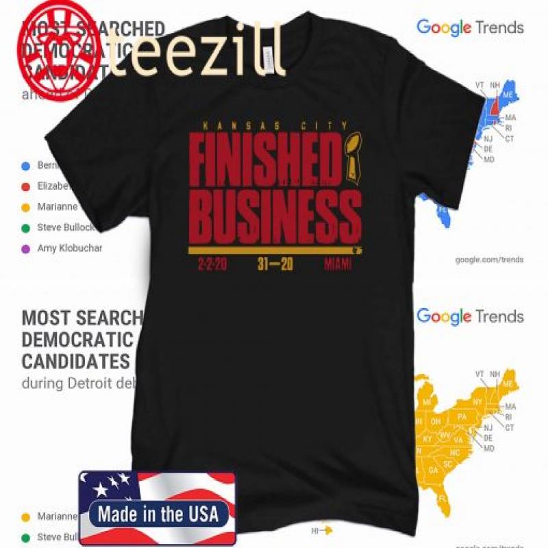 KC Finished Business Shirt, Kansas City Football Tee