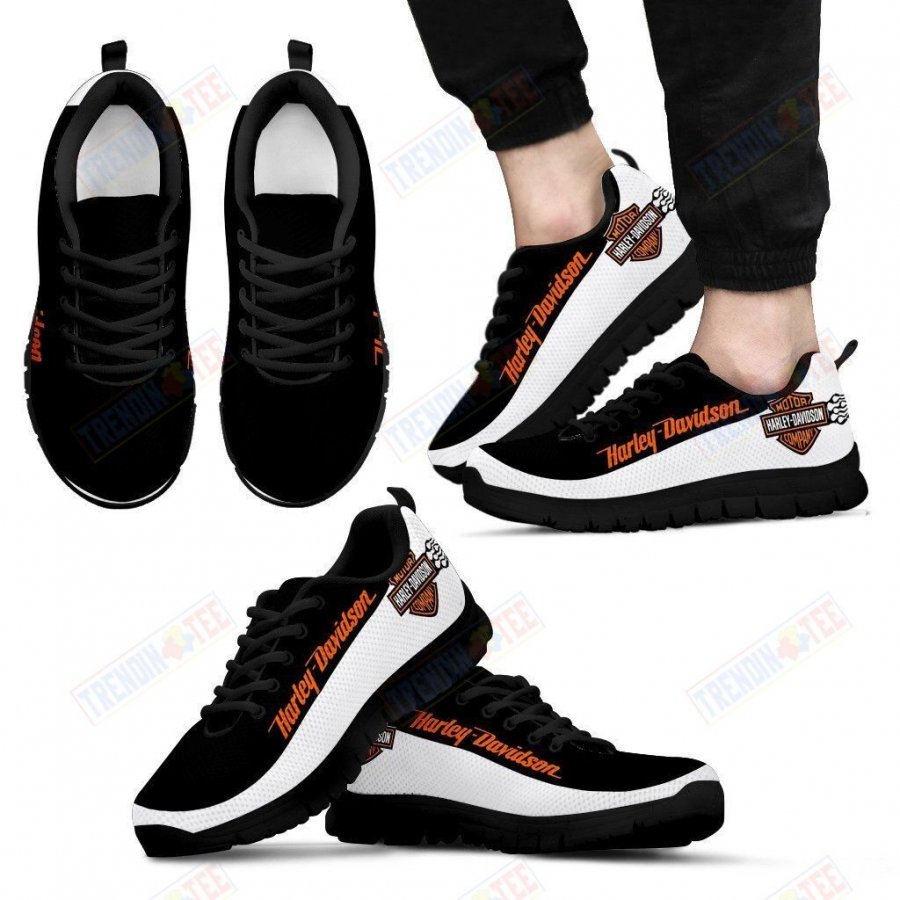 Harley Davidson Sneakers Mens Womens Motorcycle Lovers Custom Print Footwear Casual Riding Shoes TDT191