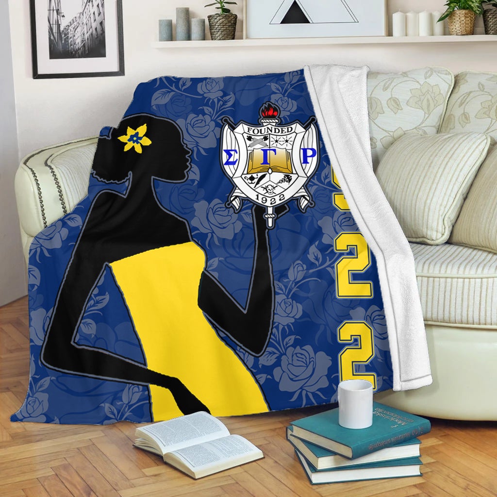 Wonderprint Blanket Sigma Gamma Rho Girl Blanket Lt10