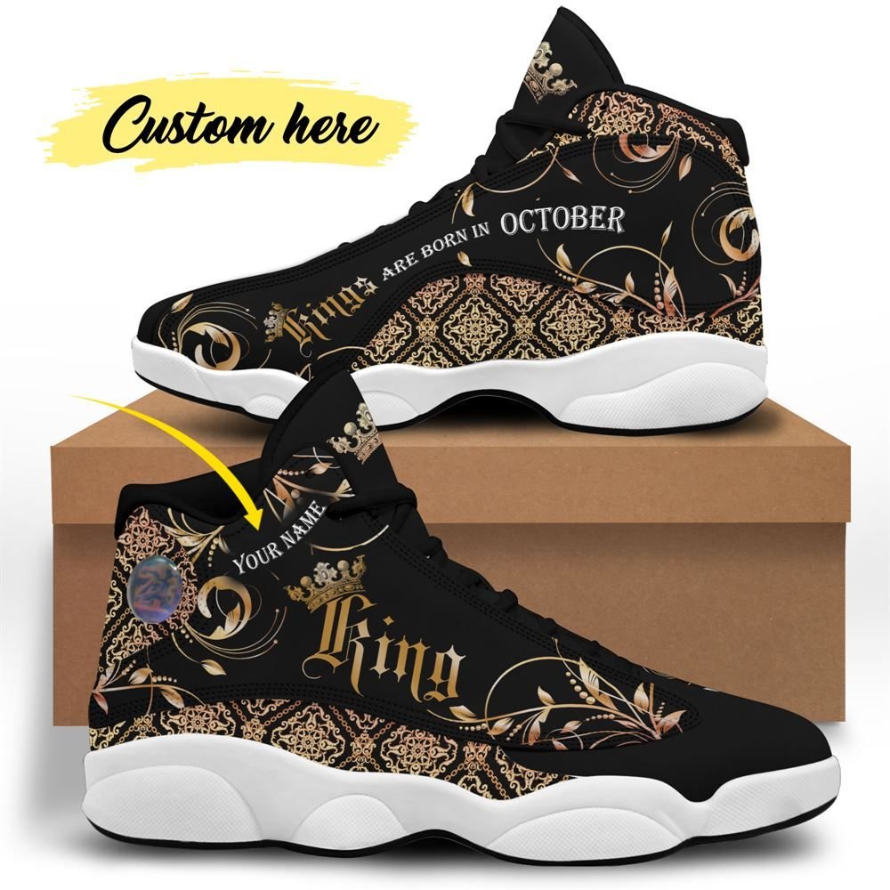 October Birthday Air Jordan 13 October Shoes Personalized Sneakers Sport V035