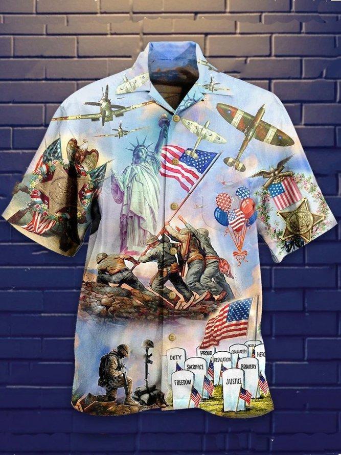 Of July Happy Independence Day Veteran Hawaii Shirt For Men And Women Ha90236