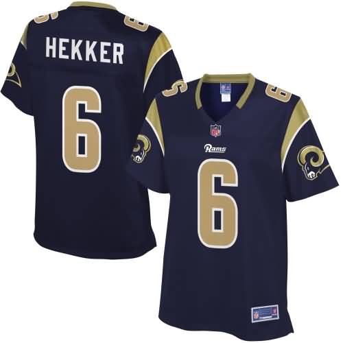 Womens Los Angeles Rams Johnny Hekker NFL Pro Line Navy Team Color Jersey