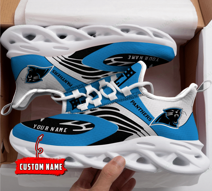 Carolina Panthers Yezy Running Sneakers Art 214