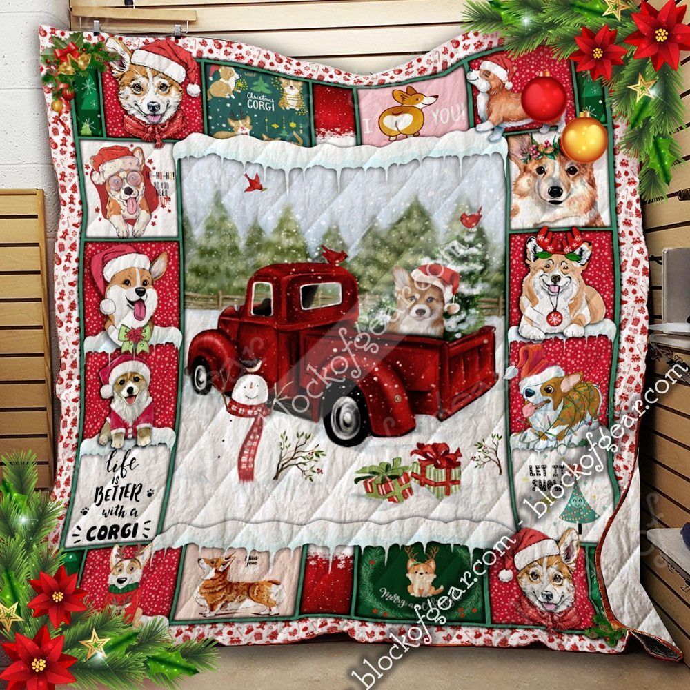 Corgi Christmas Butts Awesome MYT160 3D Customized Quilt