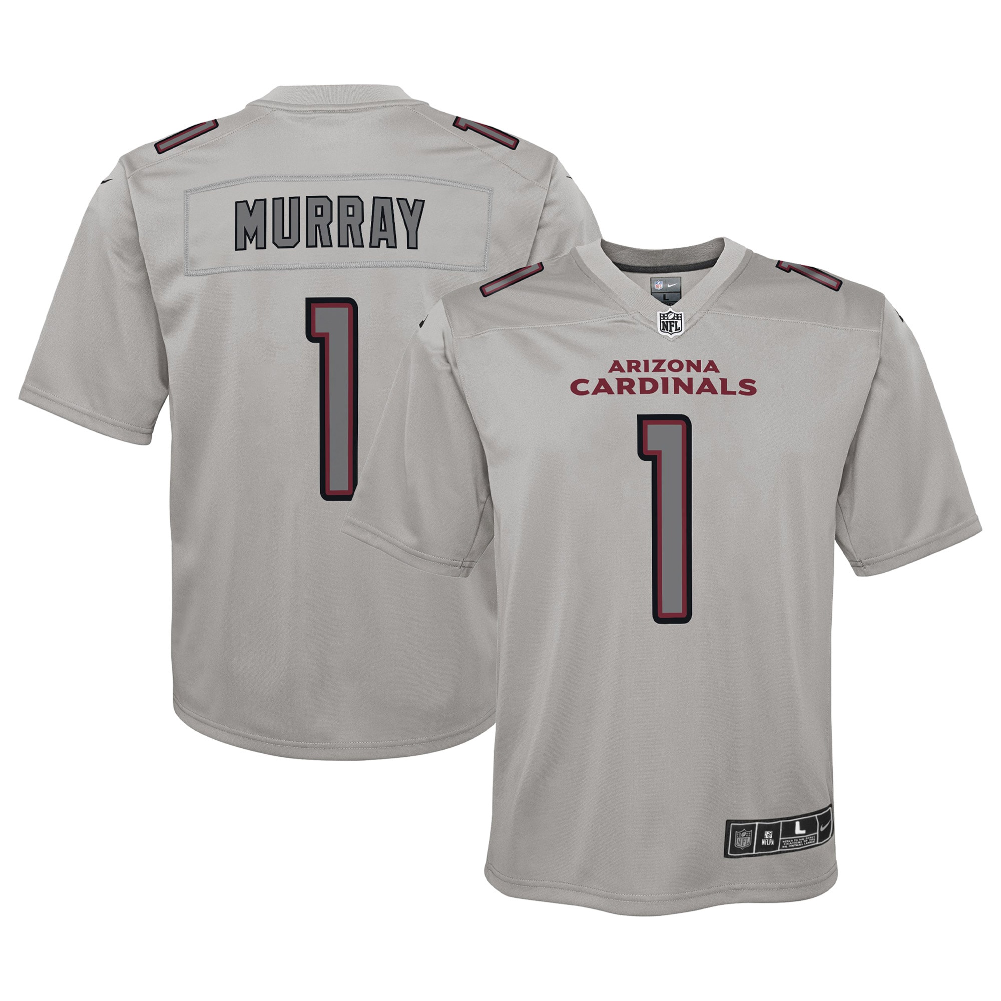 Youth Arizona Cardinals Kyler Murray Gray Atmosphere Game Jersey