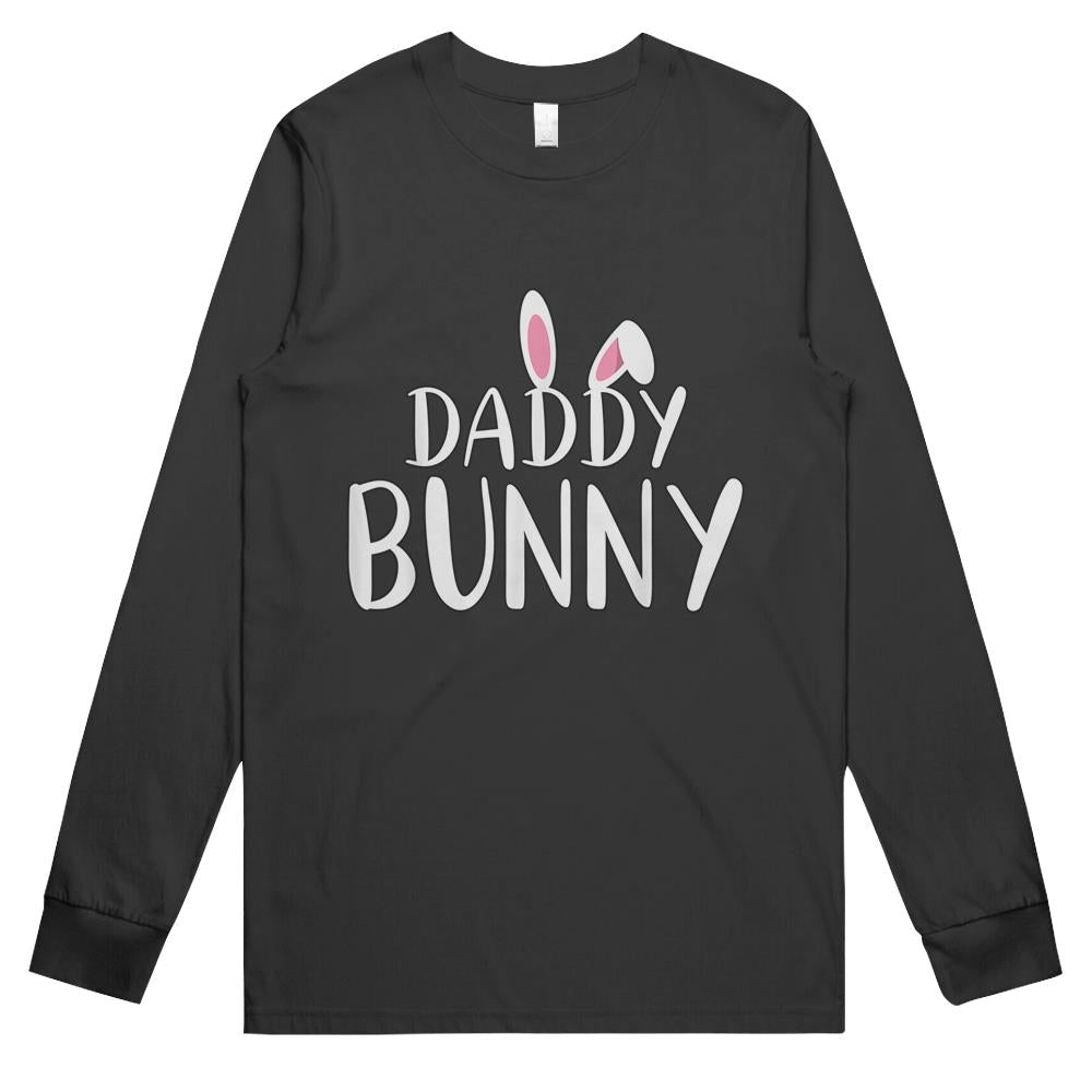 Mens Daddy Bunny Easter Shirt Pregnant Mom Matching Couple Shirts Long Sleeve T Shirts