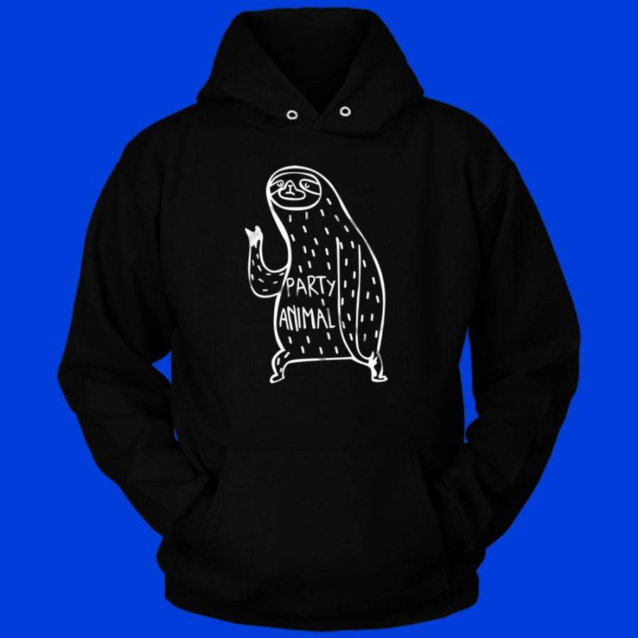 Sloth Party Animal Men’S Hoodie