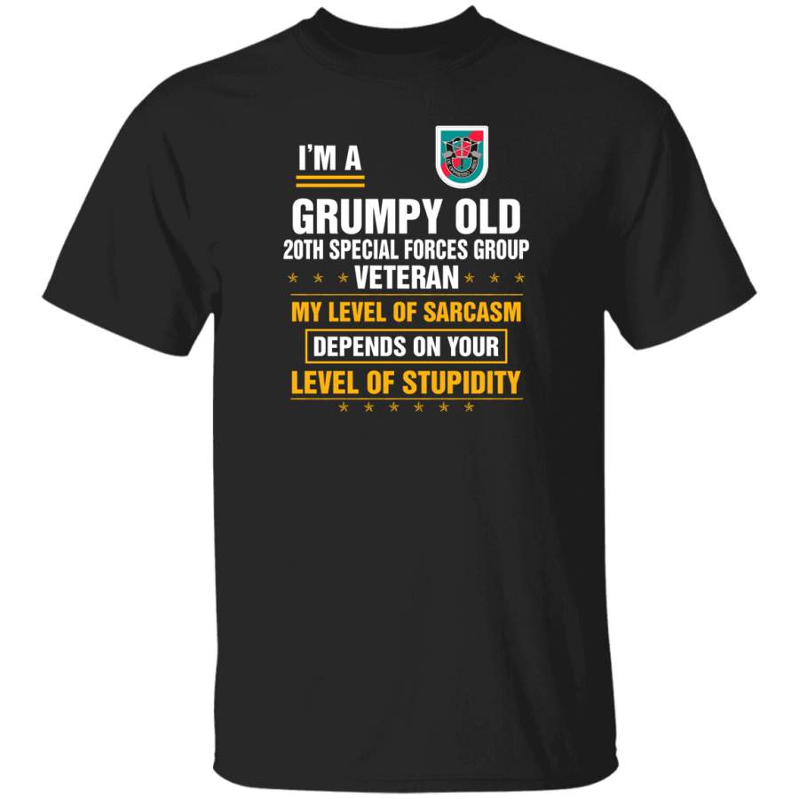 Grumpy Old 20th Special Forces Group Veteran T-Shirt Veterans Day Christmas Gift Mug