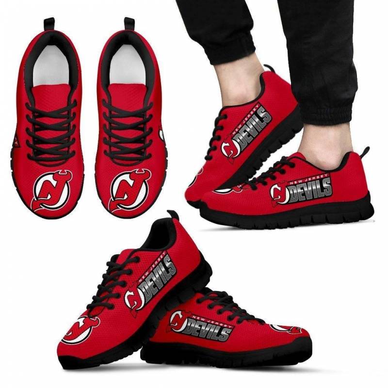 New Jersey Devils Shoes Men’s Sneakers #773