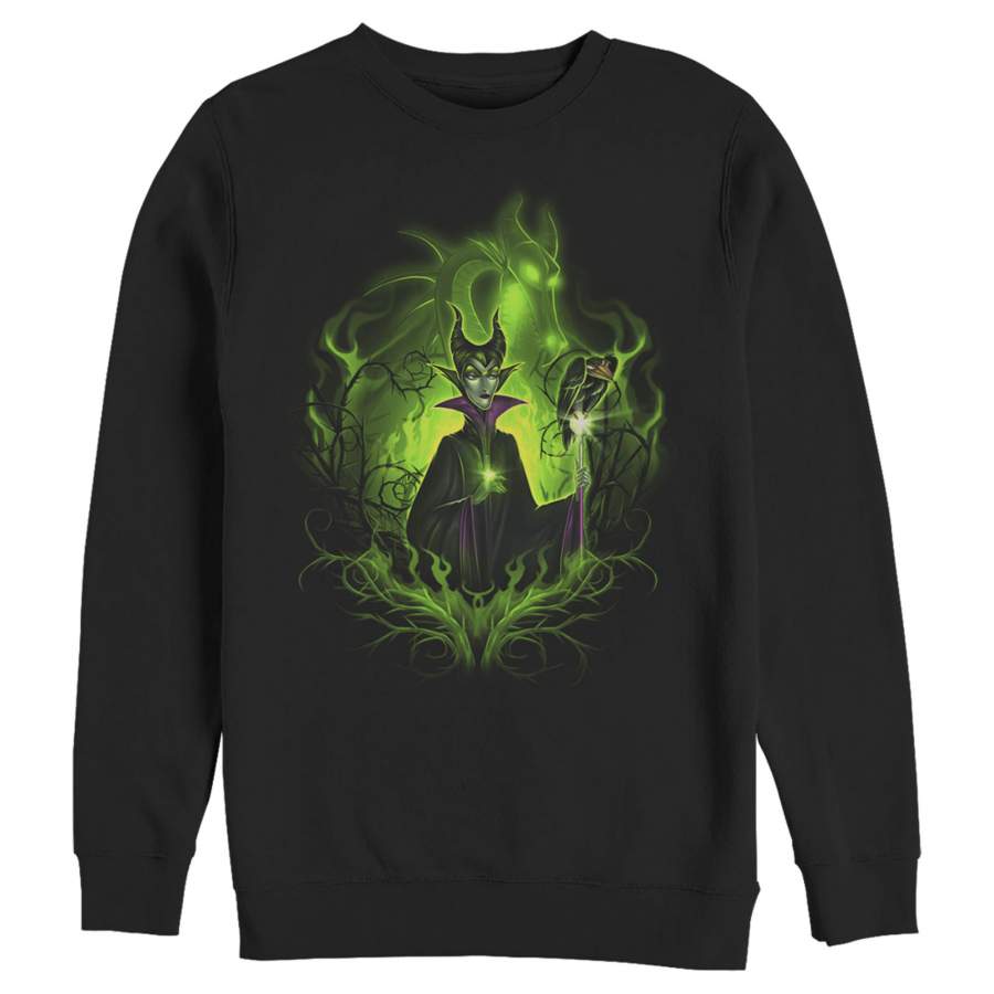 Sleeping Beauty Men’s Dark Detailed Maleficent  Sweatshirt