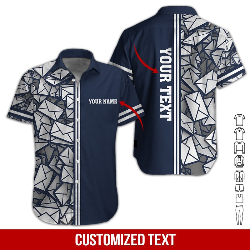 Postal Worker Custom Name Aloha Hawaii Shirts For Men Women Ha97763