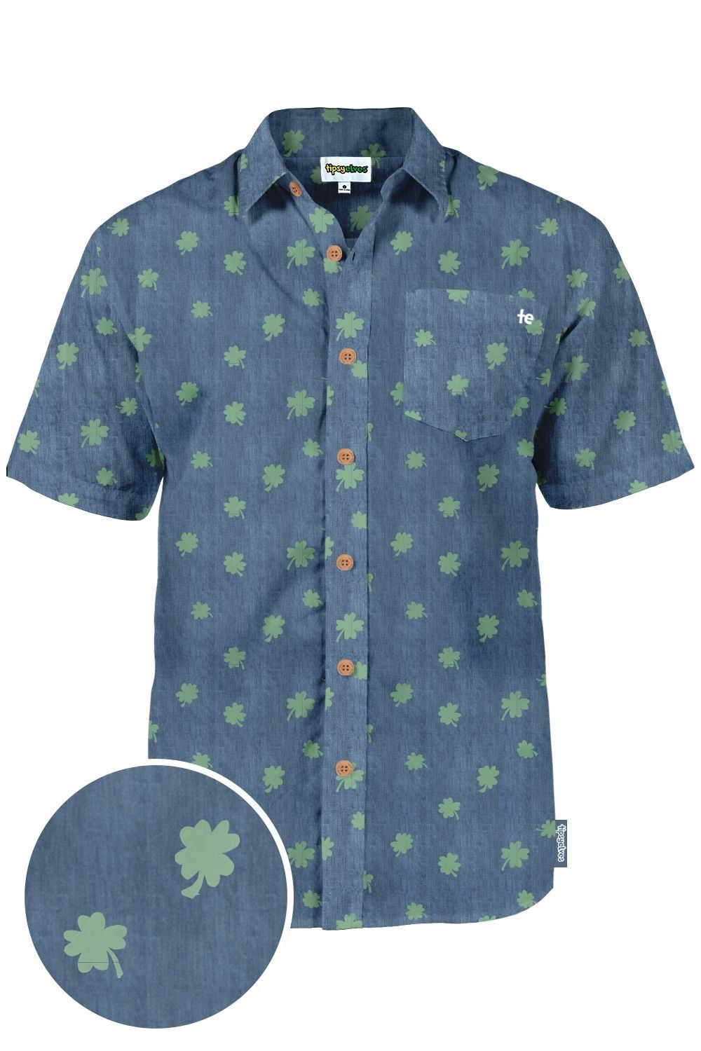 Clover Blue High Quality Hawaii Shirt Ha65220