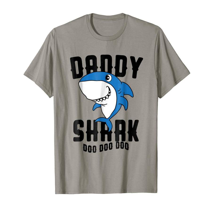 Daddy Shark T Shirt Father Grandpa Halloween Christmas
