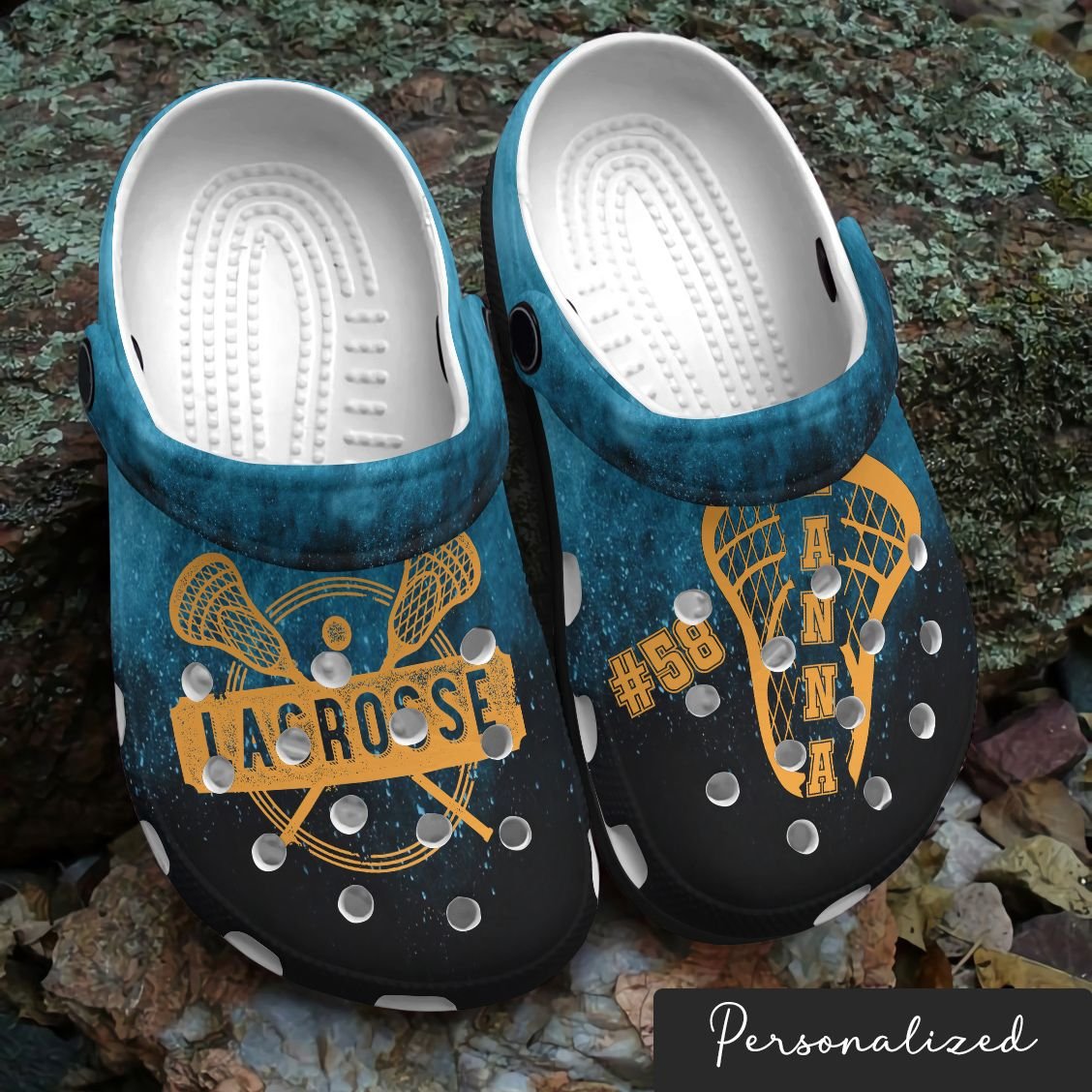 Lacrosse Personalized Clog, Custom Name, Text, Color, Number Fashion Style For Women, Men, Kid, Print 3D Just Relax