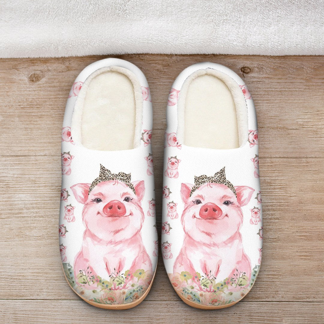 Pig Girl Gifts Shoes Slipper – Girl Love Pig Farm Life Foam Indoor Slippers Christmas Gifts For Men Women