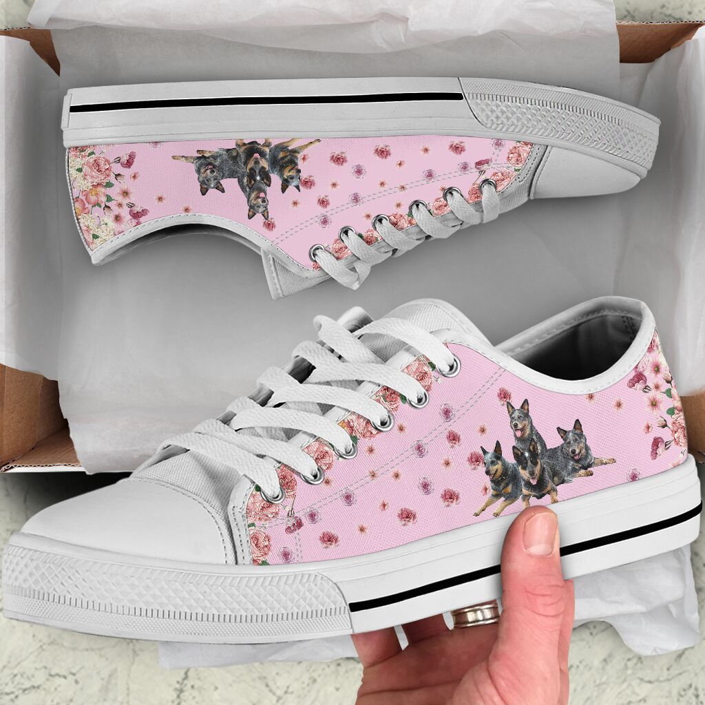 Heeler Pink Low Top Shoes For Women, Shoes For Men Custom Shoes
