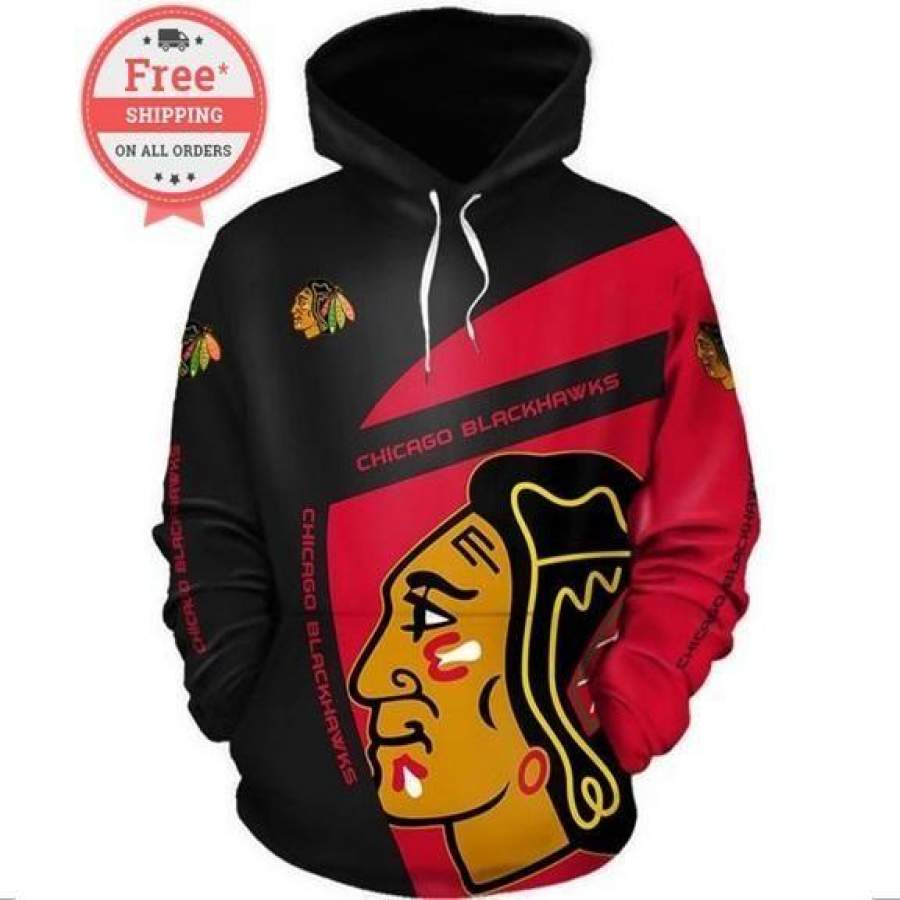 Chicago Blackhawks Hockey Team Hoodie Unisex 3D All Over Print