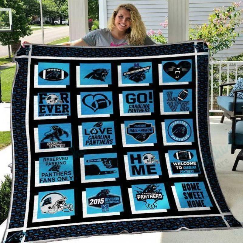 Carolina Panthers Quilt Blanket 02