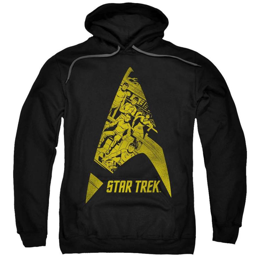 Star Trek Delta Crew Men’s Pull-Over 75 25 Poly Hoodie
