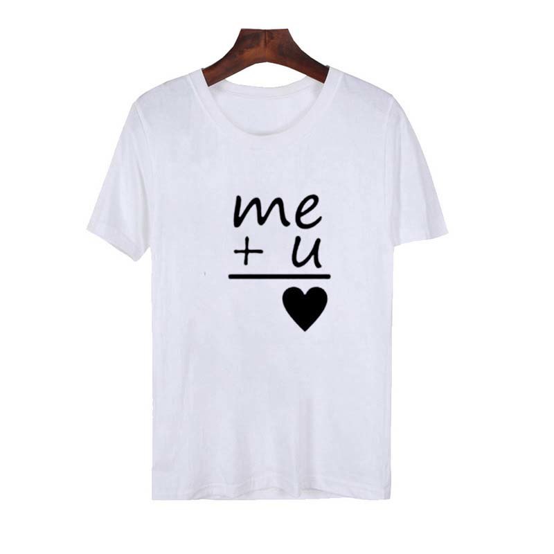 2018 Couple T Shirt Women Men Letter Women Tshirt Fashion Short Sleeve Female Male T-Shirt For
