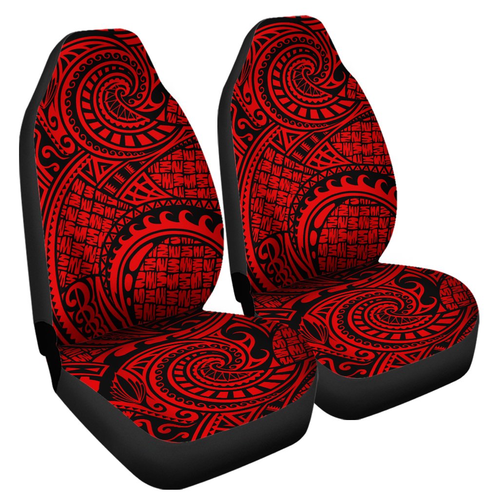 Polynesian Maori Lauhala Red Car Seat Cover – AH – J6