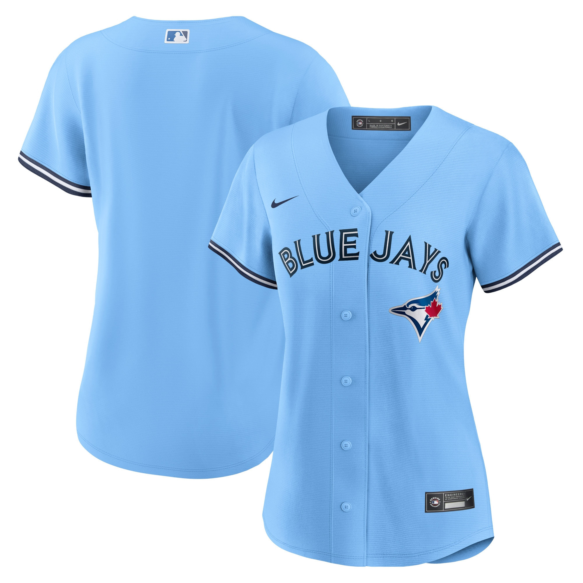 Toronto Blue Jays Womens Alternate Replica Team Jersey – Powder Blue MLB