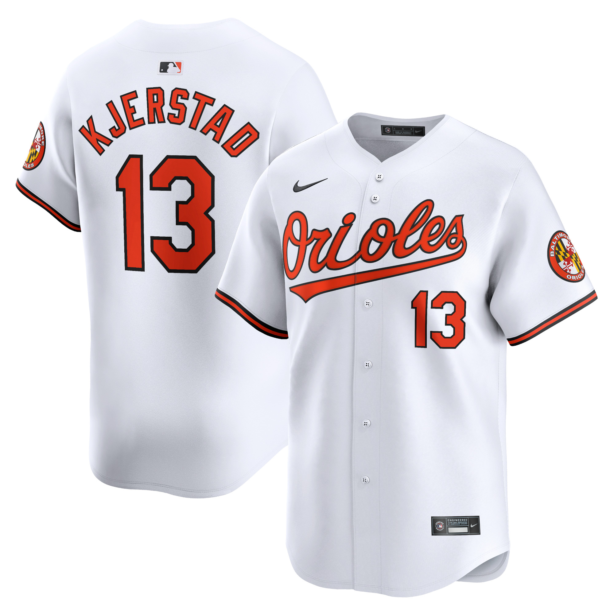 Heston Kjerstad Baltimore Orioles Home Limited Player Jersey – White