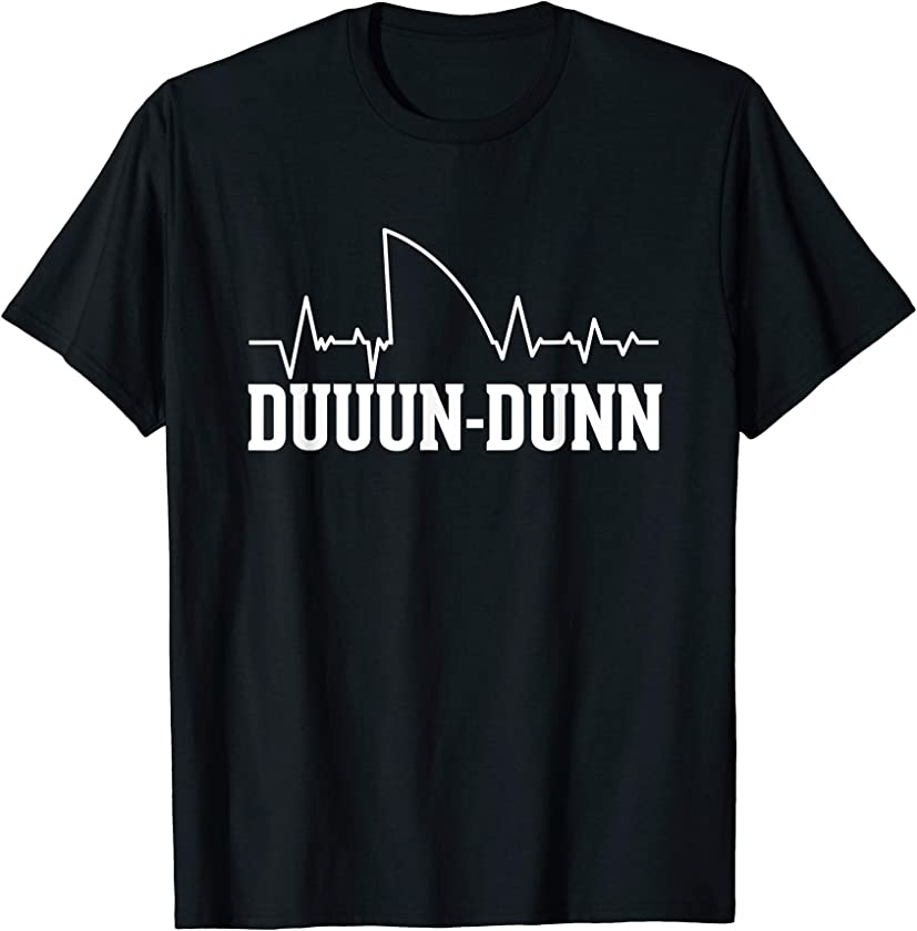 Shark Heartbeat Shirt | Funny Duuun Dunn Shark T-Shirt