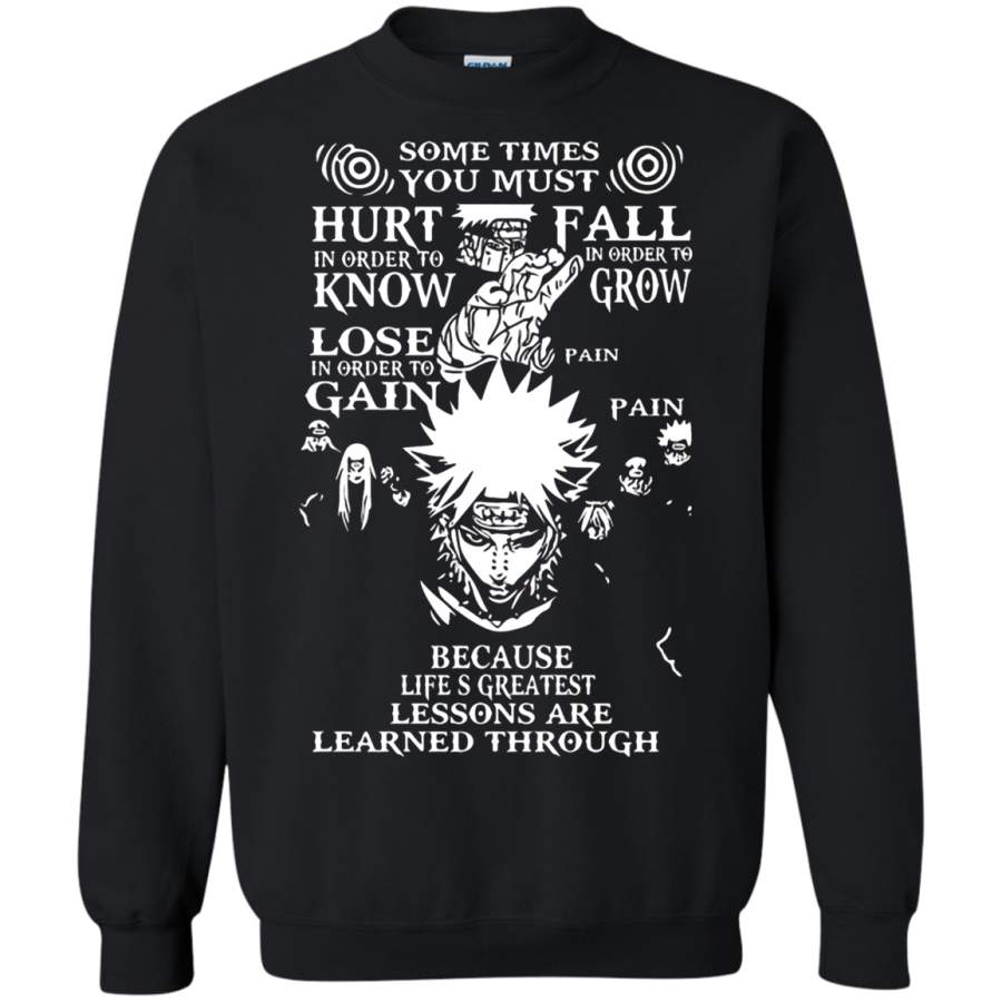 AGR Sometimes You Must Hurt To Know Fall To Grow Learn Through Pain Sweatshirt