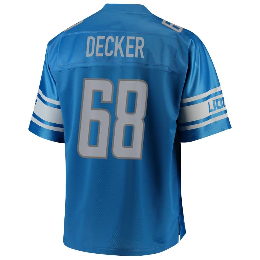 Taylor Decker Detroit Lions NFL Pro Line Team Color Player Jersey – Blue