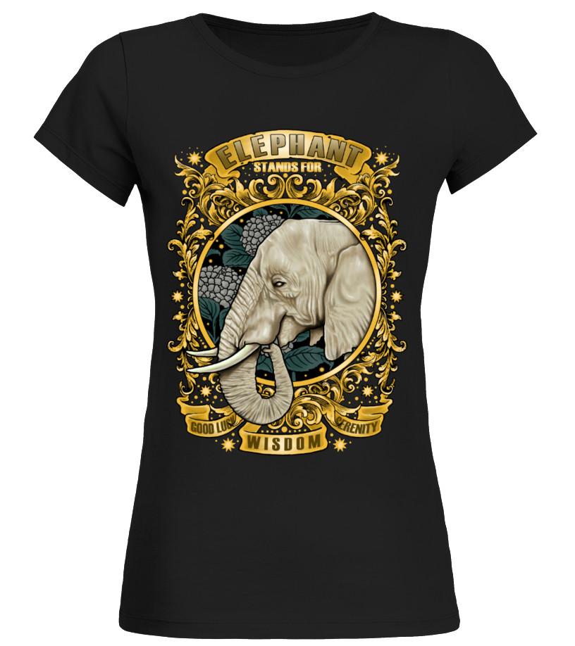 Wisdom Elephant T Shirts C-Qbbrt6