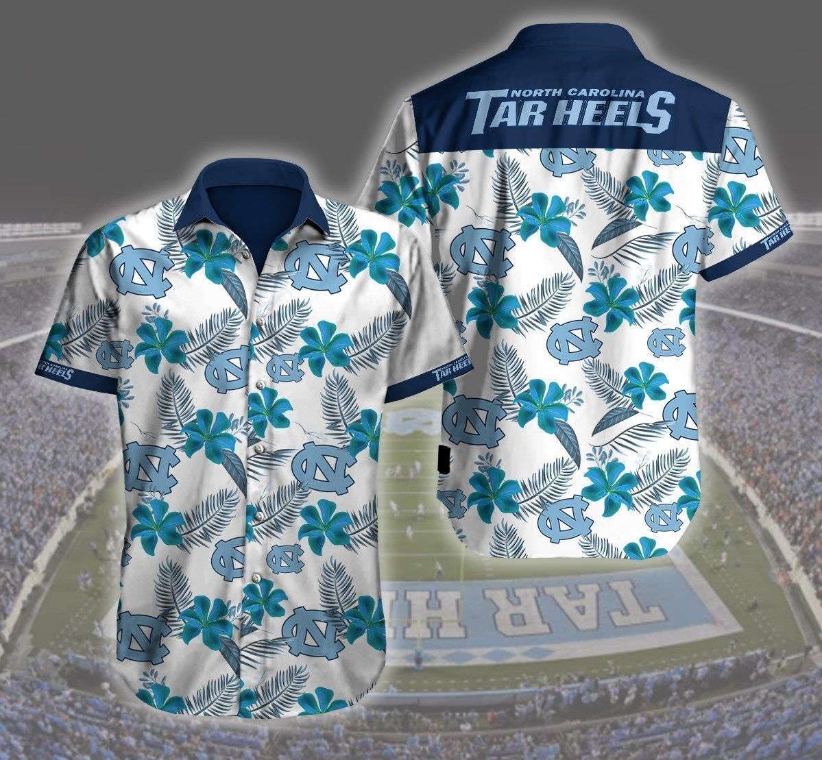 North Carolina Tar Heels Logo Hawaiian Shirt Ha94722