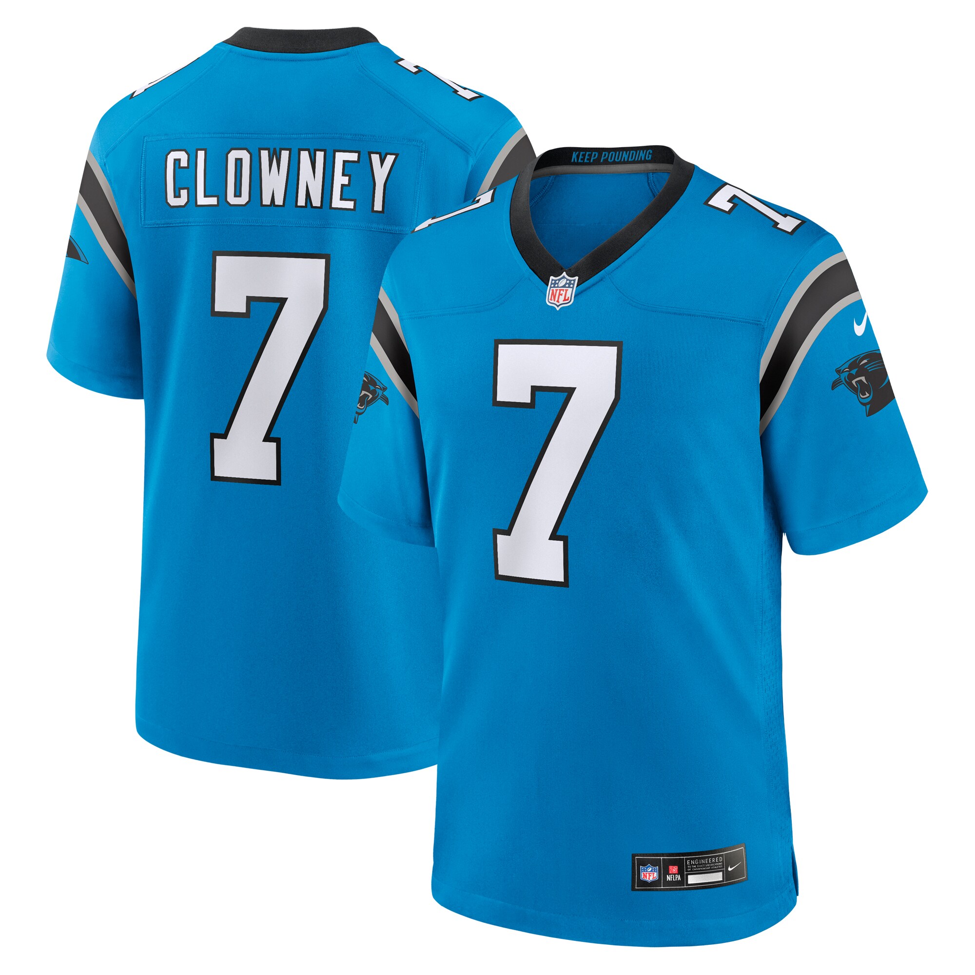 Jadeveon Clowney Carolina Panthers Alternate Game Jersey – Blue