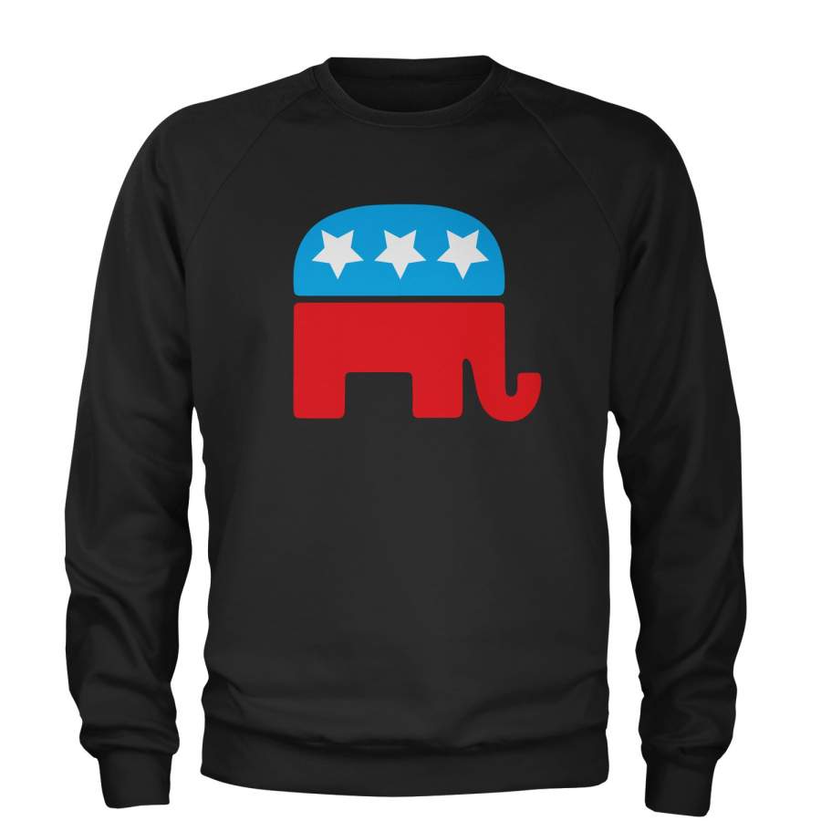 Republican Party Elephant Logo Adult Crewneck Sweatshirt