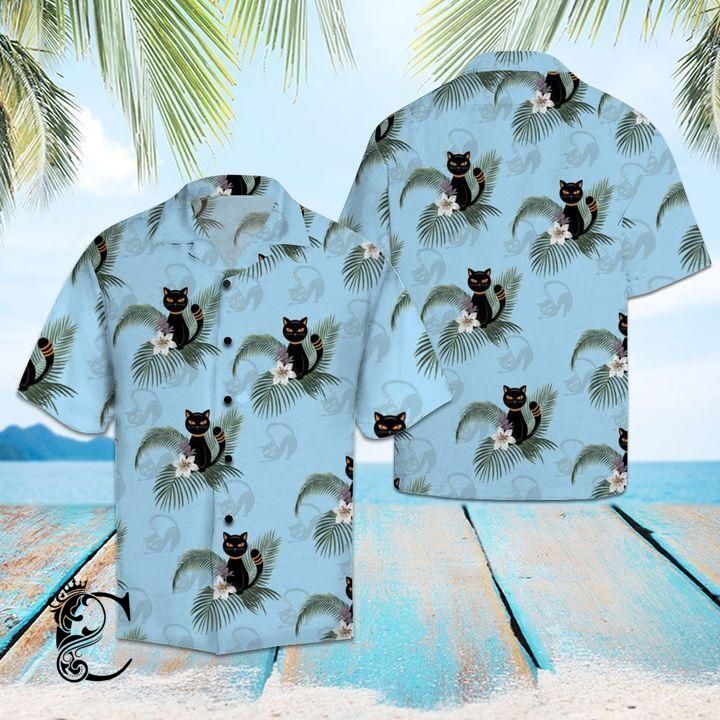 Beach Shirt Find Black Cat Hawaiian Shirt- Chillicothemall