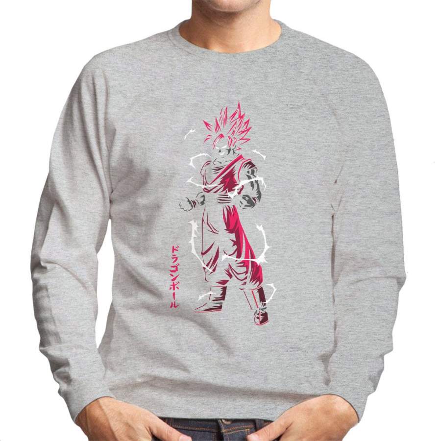 Dragon Ball Z Goku Saiyan Outline Men’s Sweatshirt