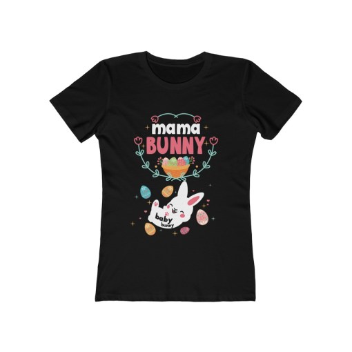 Mama Baby Bunny Easter Eggs – Women Tee