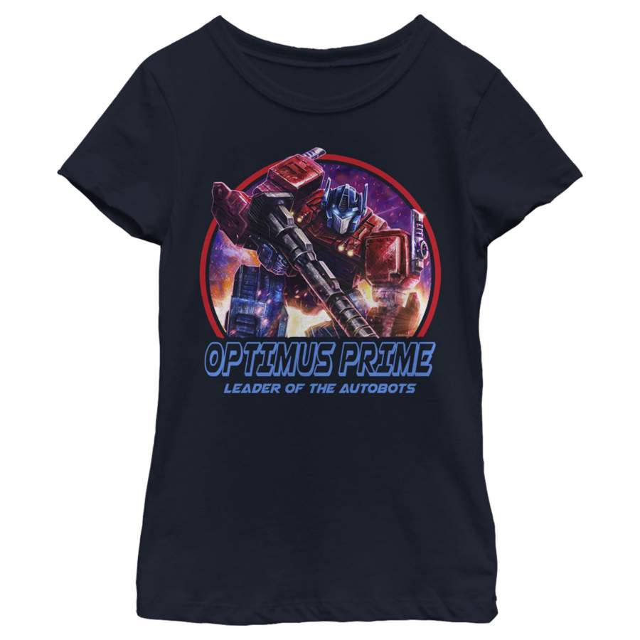 Transformers Girl’s Optimus Prime Autobots Leader  T-Shirt