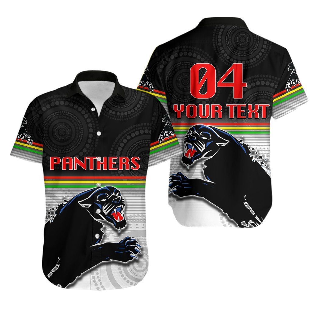 (Custom Personalised)Panthers Hawaiian Shirt Aboriginal Simple Style Th4