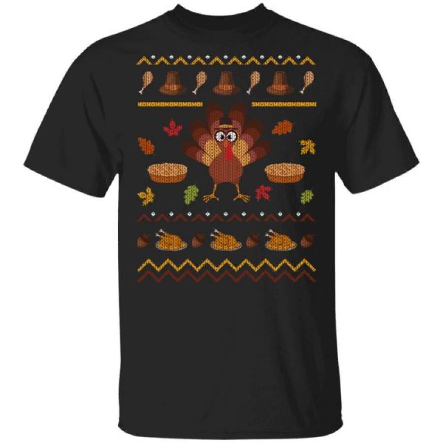 Thanksgiving Turkey Ugly Christmas Shirts