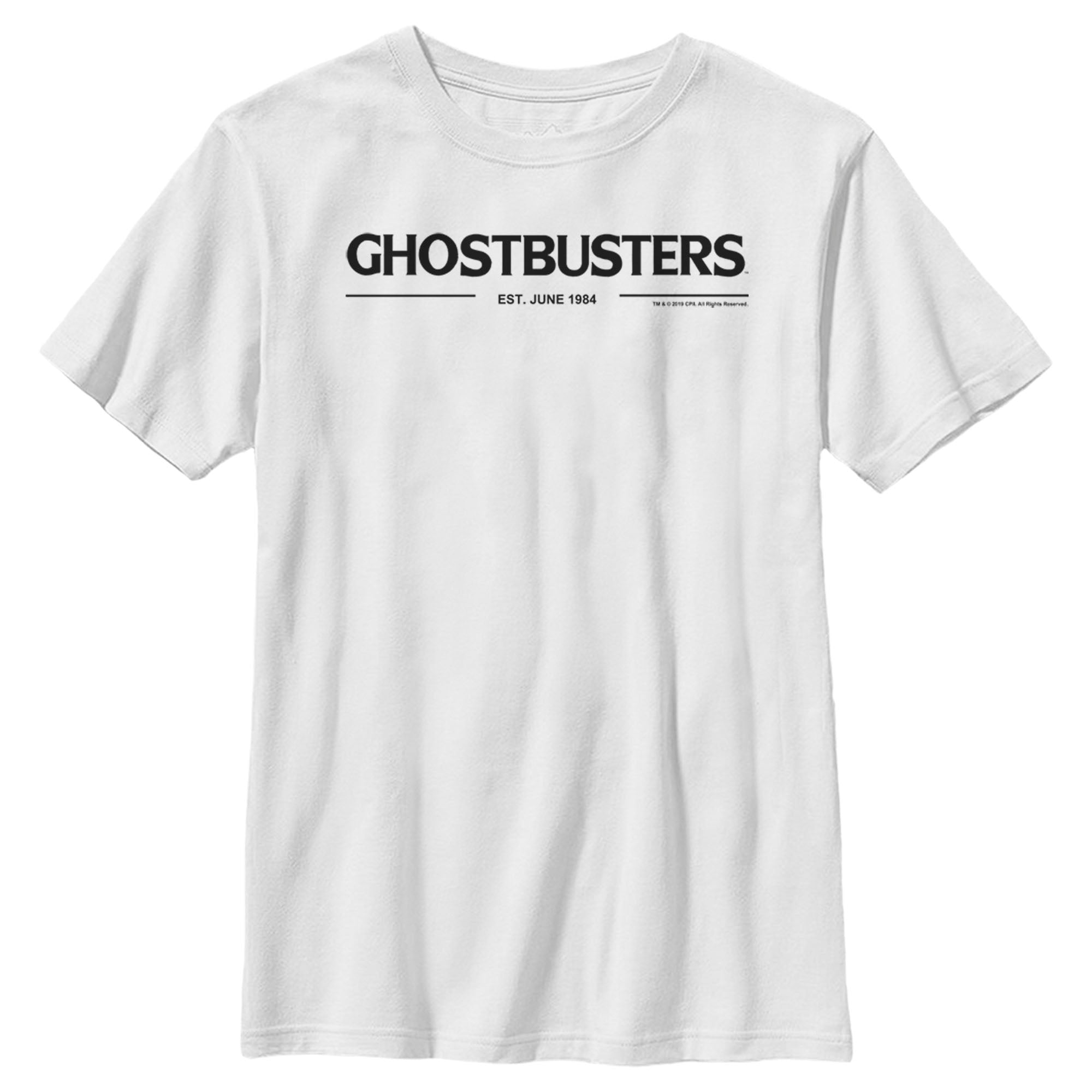 Boy’S Ghostbusters Black Logo T-Shirt