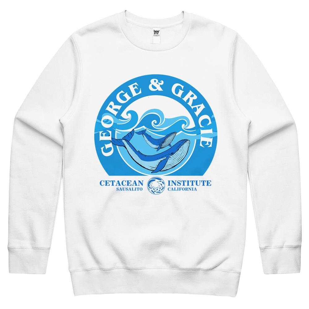 George And Gracie (Cetacean Institute) Inspired By Star Trek Iv The Voyage Home Crewneck Sweatshirt