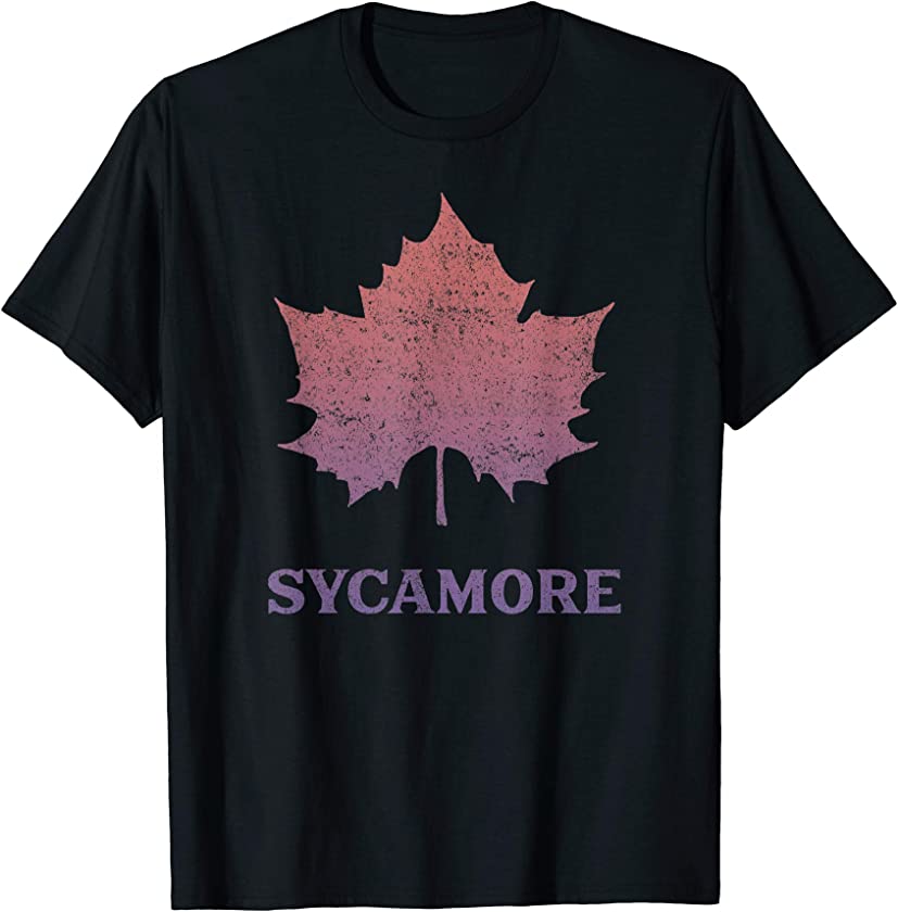 Arborist Vintage Sycamore Tree Leaf Nature Lover Arboretum T-Shirt