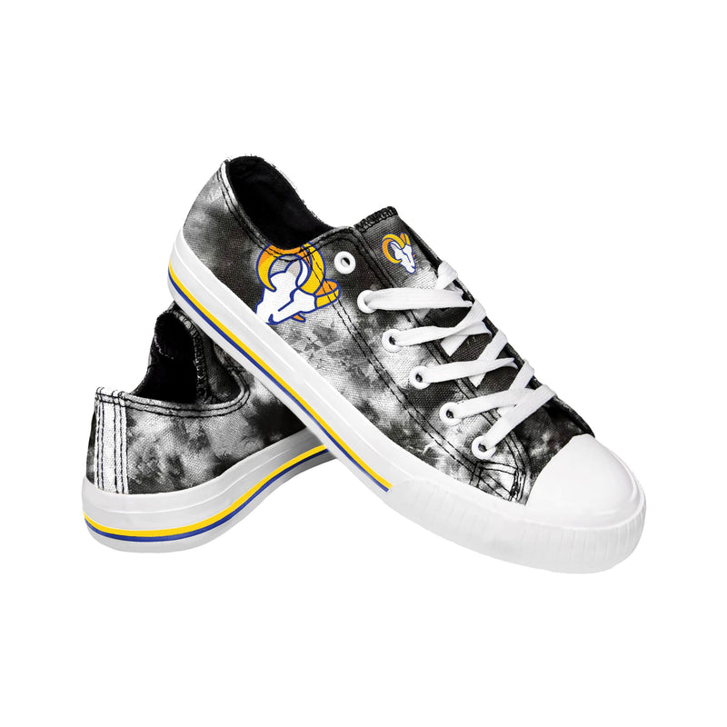 Los Angeles Rams NFL Womens Low Top Tie-Dye Canvas Shoes