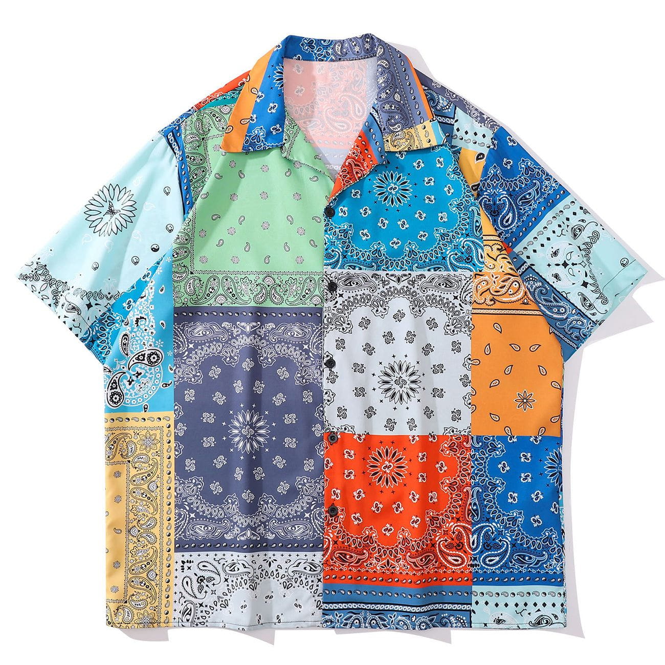 Talishko™ – Panel Bandana Short Sleeve Shirt