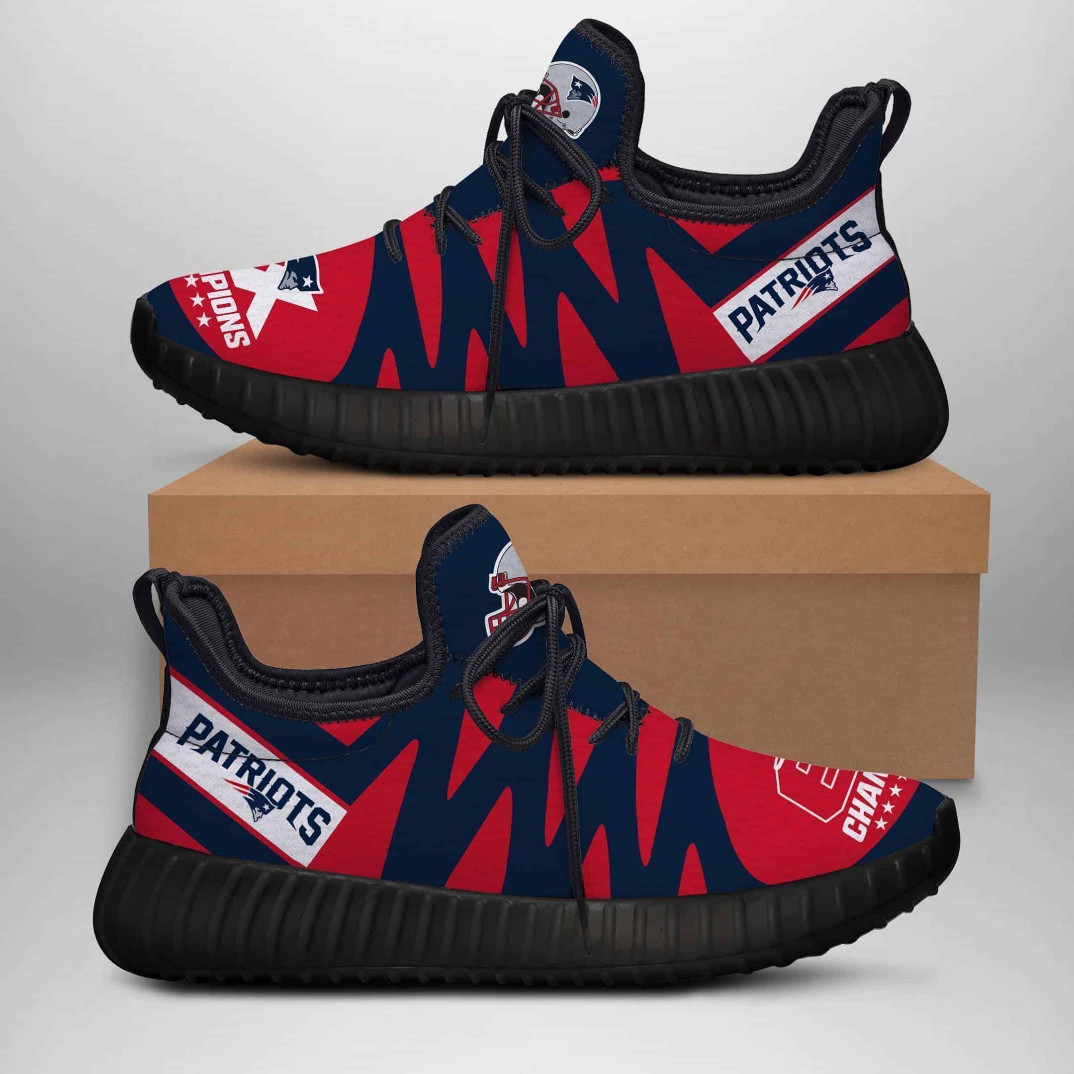 New England Patriots Yeezy Boost 350 V2 Shoes Top Trending Custom Shoes Gift 2