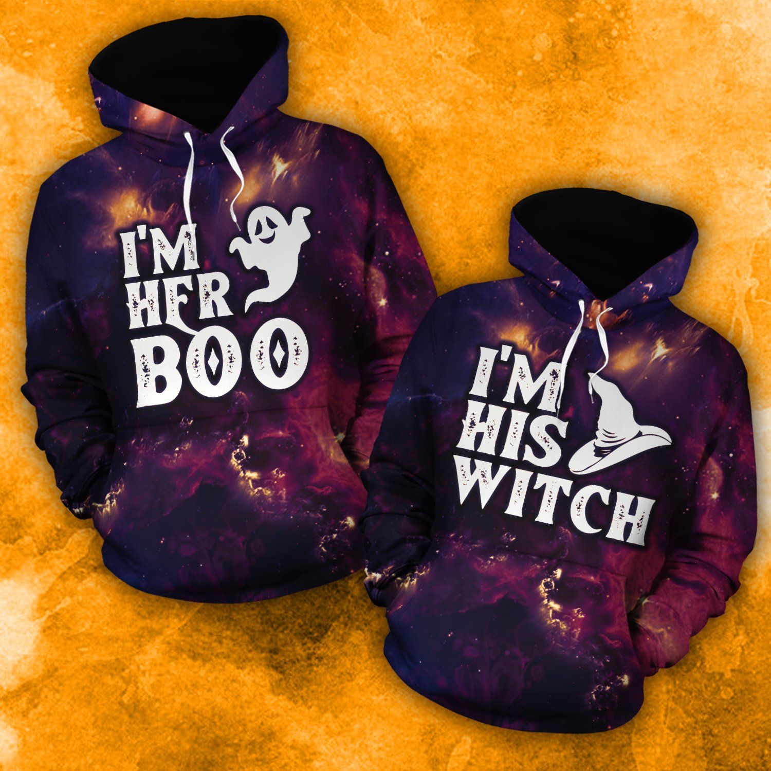 20DDTWIT-BOO AND WITCH – COUPLE HOODIE