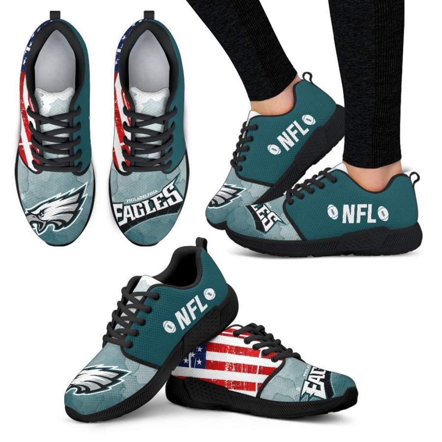 Simple Fashion Philadelphia Eagles Shoes Athletic Sneakers