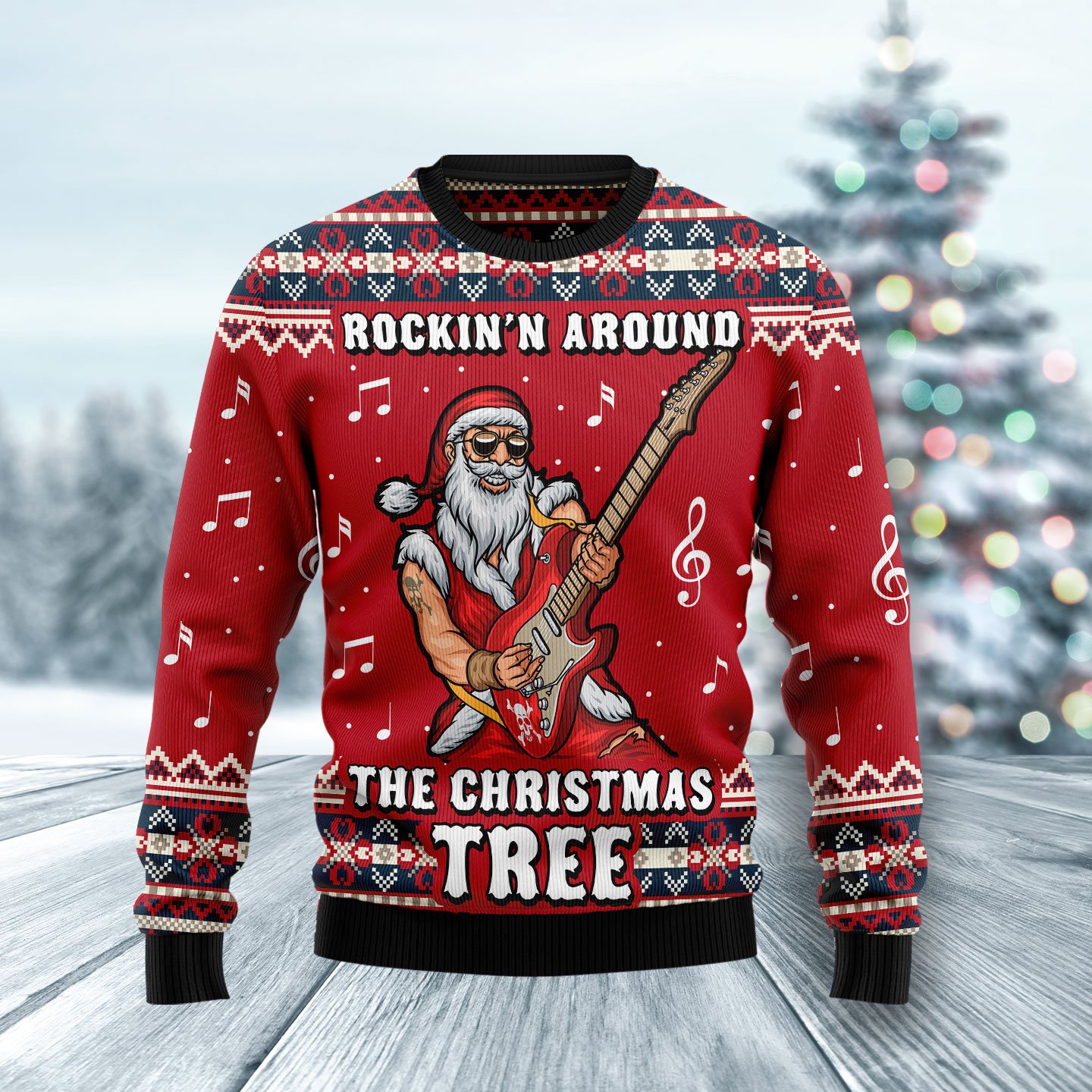 Rockin’ Around The Christmas Tree Ht103002 Ugly Christmas Sweater